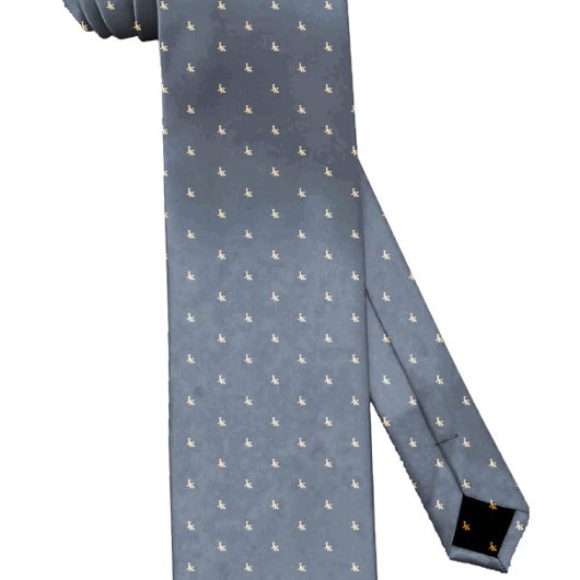 Grey Custom Name Monogram Quote ネクタイ