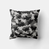 Grey Digital Camo クッション (裏面)