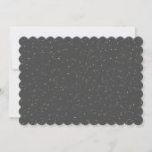 Grey Elegant Modern Snowflake Christmas Card シーズンカード (裏面)