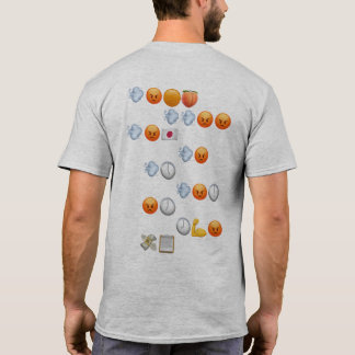 Grey Fast and Surgful Emoji Words T-Shirt Tシャツ