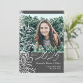 Grey Ferns Vintage Photo Graduation Announcement 招待状 (スタンド正面)