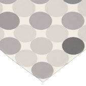 Grey Geometric Circles Table Runner ロングテーブルランナー (コーナー)