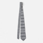 Grey Gray Color Stripes Necktie ネクタイ (裏面)
