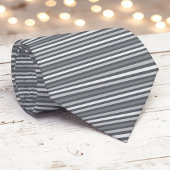Grey Gray Color Stripes Necktie ネクタイ