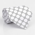 Grey Gray Jumbo Polka Dots Custom Necktie ネクタイ<br><div class="desc">Make a bold statement with this custom necktie featuring vibrant jumbo polka dots. Perfect for adding a touch of playful elegance to any outfit, this necktie is a unique and eye-catching accessory that’s sure to turn heads. Whether you’re dressing up for a special occasion or adding some personality to your...</div>