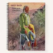 Grey Hair Native American Notebook ノートブック (正面)