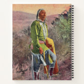 Grey Hair Native American Notebook ノートブック (裏面)