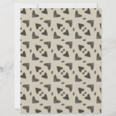 Grey Hearts Geometric Scrapbook Paper (裏面)