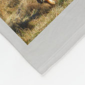 Grey Instagramあなたの写真をコラージュカスタムモノグラム フリースブランケット (角)