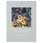 Grey Instagram 13 Photo Gridクリップボードと文字 クリップボード (裏面)