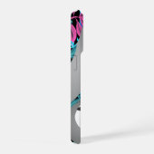 Grey Jungle Sloth in Colorful Jungle Phone Case iPhoneケース (右側面)