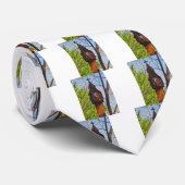 grey lizard on worn wood ネクタイ (ロール)