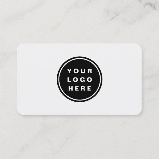 Grey Logo QR Code Professional 名刺 (裏面)