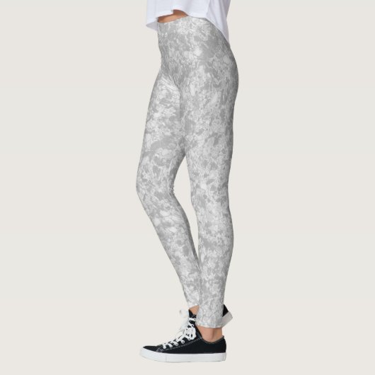 Grey Marble Patterned Leggings  レギンス (左)