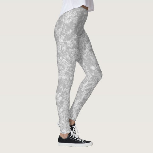 Grey Marble Patterned Leggings  レギンス (右)