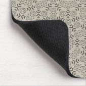 Grey minimalist Penrose geometric design desk mat マウスパッド (コーナー)