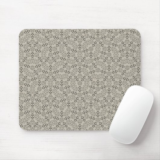 Grey minimalist Penrose geometric design desk mat マウスパッド (マウス)