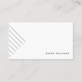 Grey minimalist simple elegant modern lines card 名刺