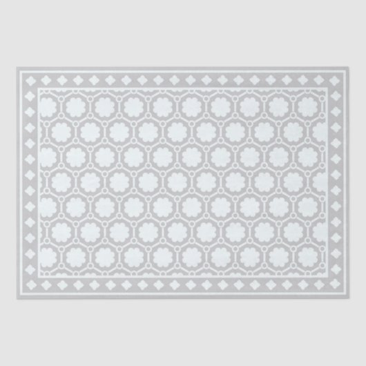 Grey Modern Bone Inlay Decoupage Paper 薄葉紙 (正面)