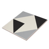 Grey Modern Geometric Shape Pattern タイル (側面)