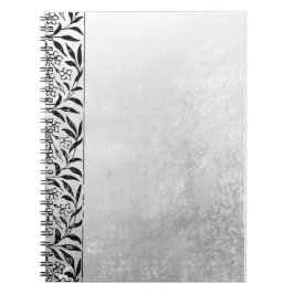Grey Notebook with Black Accent– Elegant Journal  ノートブック