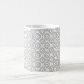 Grey Octagonal Checkered Mug コーヒーマグカップ (中央)