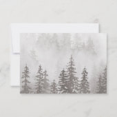 Grey Online RSVPのフォグフォレスト内の緑 出欠カード (裏面)