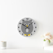 Grey Owl Design ラウンド壁時計 (ホーム)