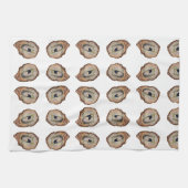 Grey oyster shell tea /Kitchen Towels キッチンタオル (横)