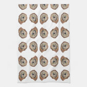 Grey oyster shell tea /Kitchen Towels キッチンタオル (縦)