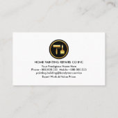 Grey Paint Splatter Painting Service 名刺 (裏面)