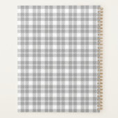 Grey plaid Pattern Planner プランナー手帳 (裏面)