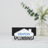 Grey PLUMBING Pipe Frame 名刺 (スタンド正面)