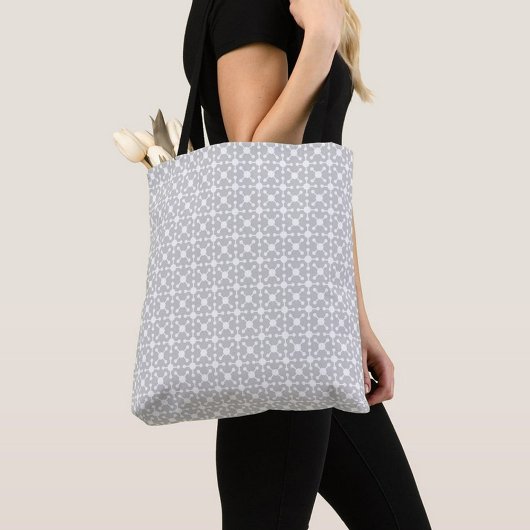 Grey Polka Dot Pattern Tote トートバッグ