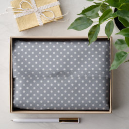 Grey Polka Dot Tissue Paper 薄葉紙