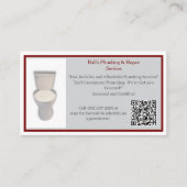 Grey Red  Plumber Toilet  名刺 (正面)