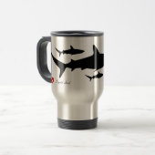 Grey Reef Shark - Travel Mug トラベルマグ (正面左)