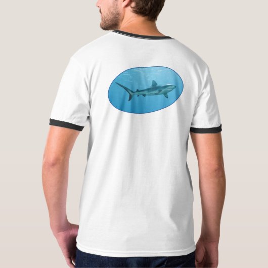 Grey Reefshark, Yap Island - Photographic design | Tシャツ (裏面フル)