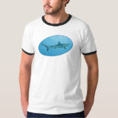 Grey Reefshark, Yap Island - Photographic design | Tシャツ (正面)