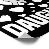 Grey Ribbon Awareness for My Daughter Supporter ポスター (角)