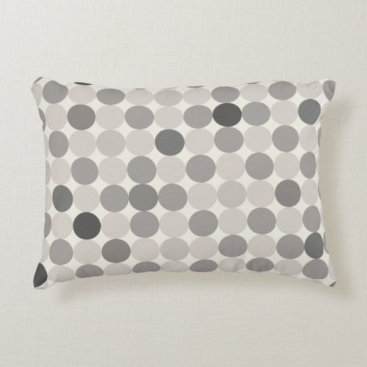 Grey Scandinavian Geometric Accent Pillow アクセントクッション (正面)
