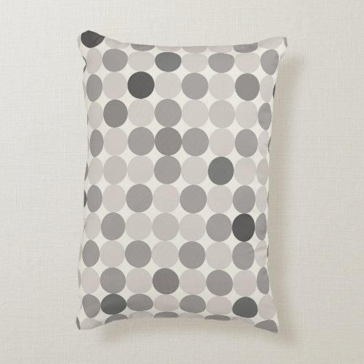 Grey Scandinavian Geometric Accent Pillow アクセントクッション (裏面(縦))