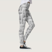 Grey Scratch Patterned Leggings  レギンス (右)