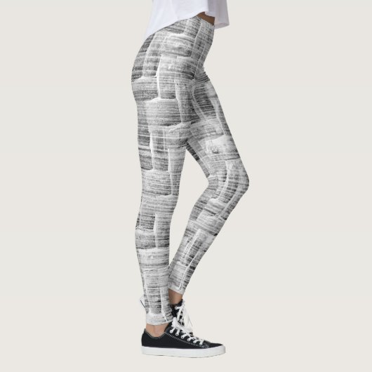 Grey Scratch Patterned Leggings  レギンス (右)