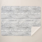 Grey Silver Snowflake Trees   シェルパブランケット (正面(横))