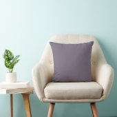 Grey Soft Purple,Solid ,Modern Throw Pillow クッション (椅子)