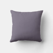 Grey Soft Purple,Solid ,Modern Throw Pillow クッション (裏面)