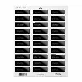 Grey Speedテクスチャ差出人住所ラベル ラベル (フルシート)