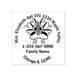 Grey Squidのホームアドレス連絡情報 ラバースタンプ