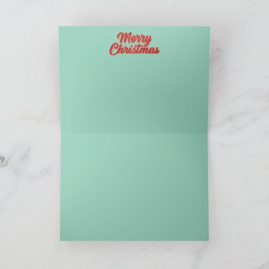 Grey Tabby Christmas Cookies Card カード (内部)